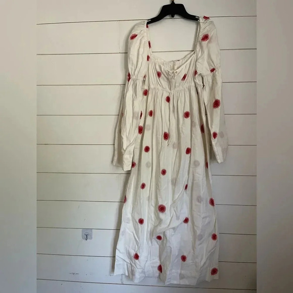 NWOT free people Emory Embroidered Midi Dress - Picture 13 of 16